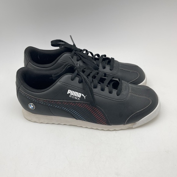 Puma Other - Puma x BMW MMS Roma Sneakers Mens 10.5 339929-01 Black Leather Casual Shoes